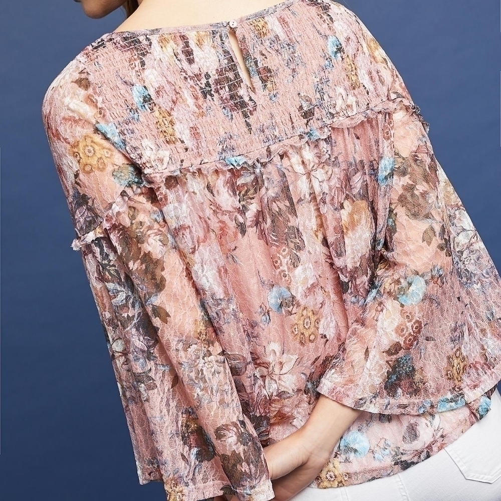 Anthro. AKEMI +‎ KIN Patrizia Pink Rose Flo… - Picture 3 of 13